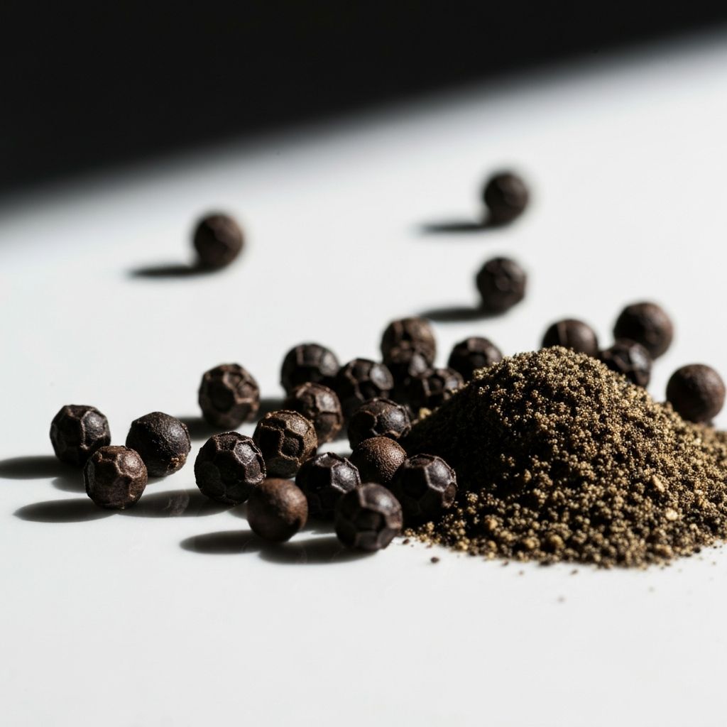 Schwarze Pfefferkörner – Piperin für maximale Bioverfügbarkeit