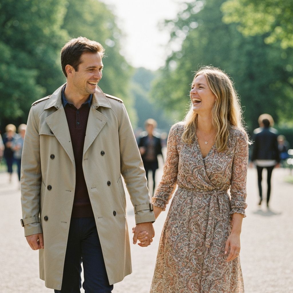 Glückliches Paar nach Ischias-Behandlung